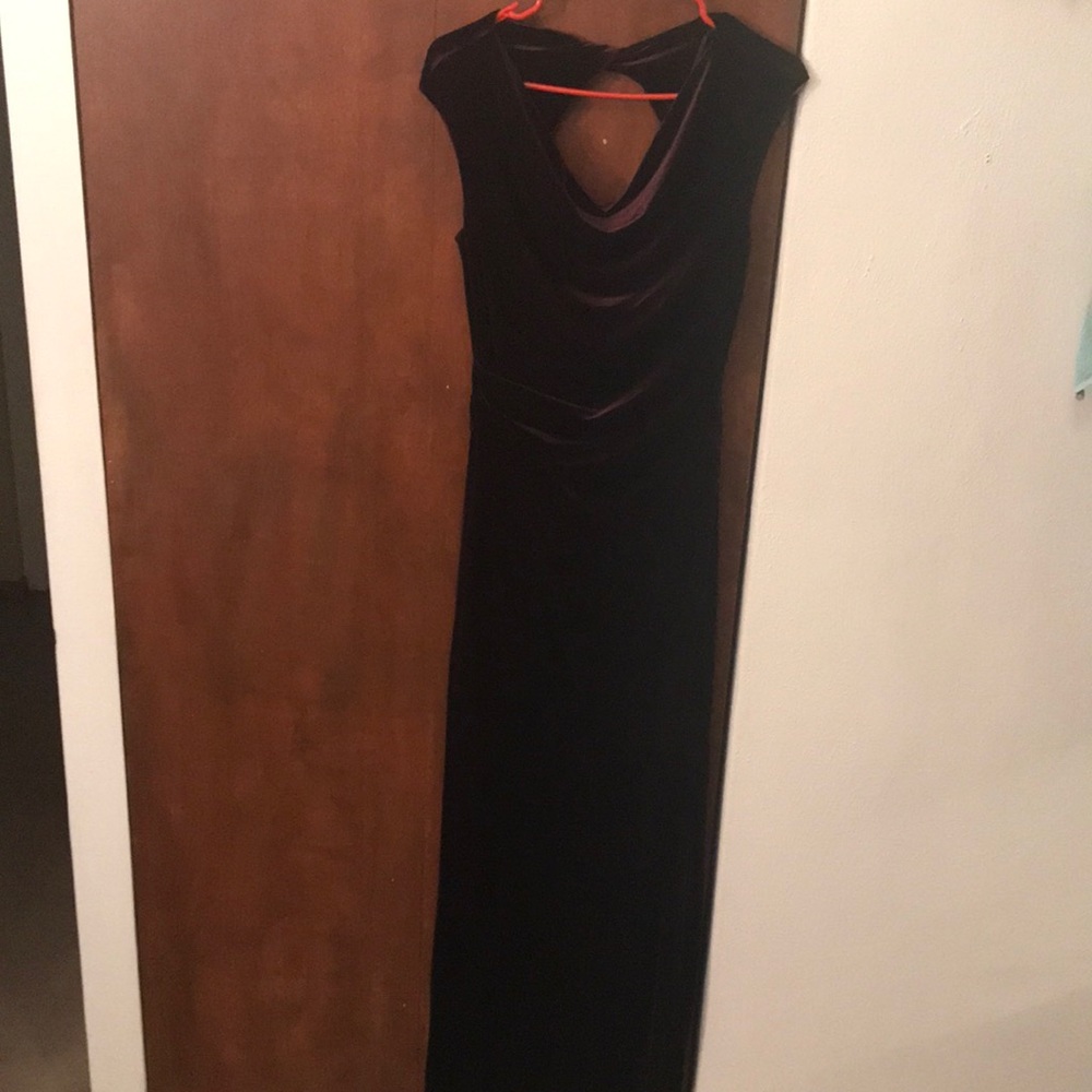 Vince Camuto velvet dress Dark Plum